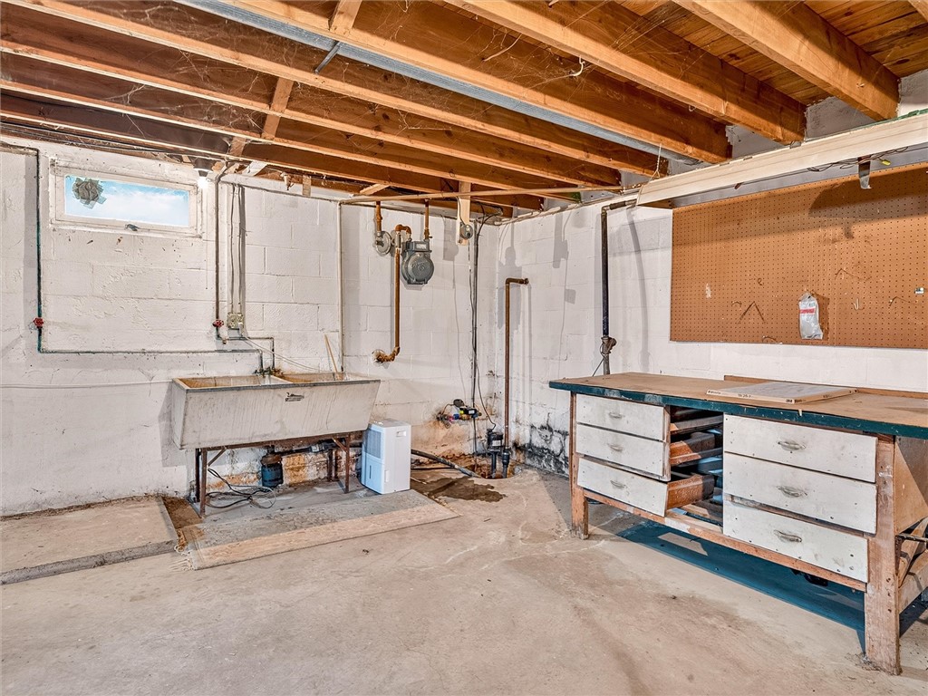 64 Parma Center Road Parma, NY 14468 - Photo 29 of 37 Additional Laundry Hook-Ups & Sink In The Basement.