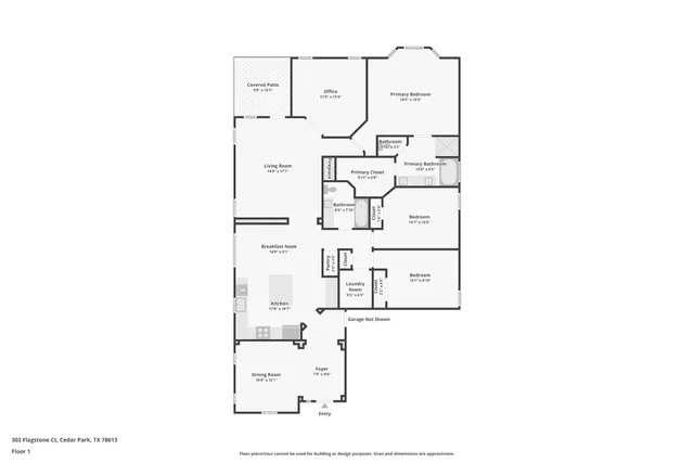 $489,500 | 303 Flagstone Court, Cedar Park, TX 78613