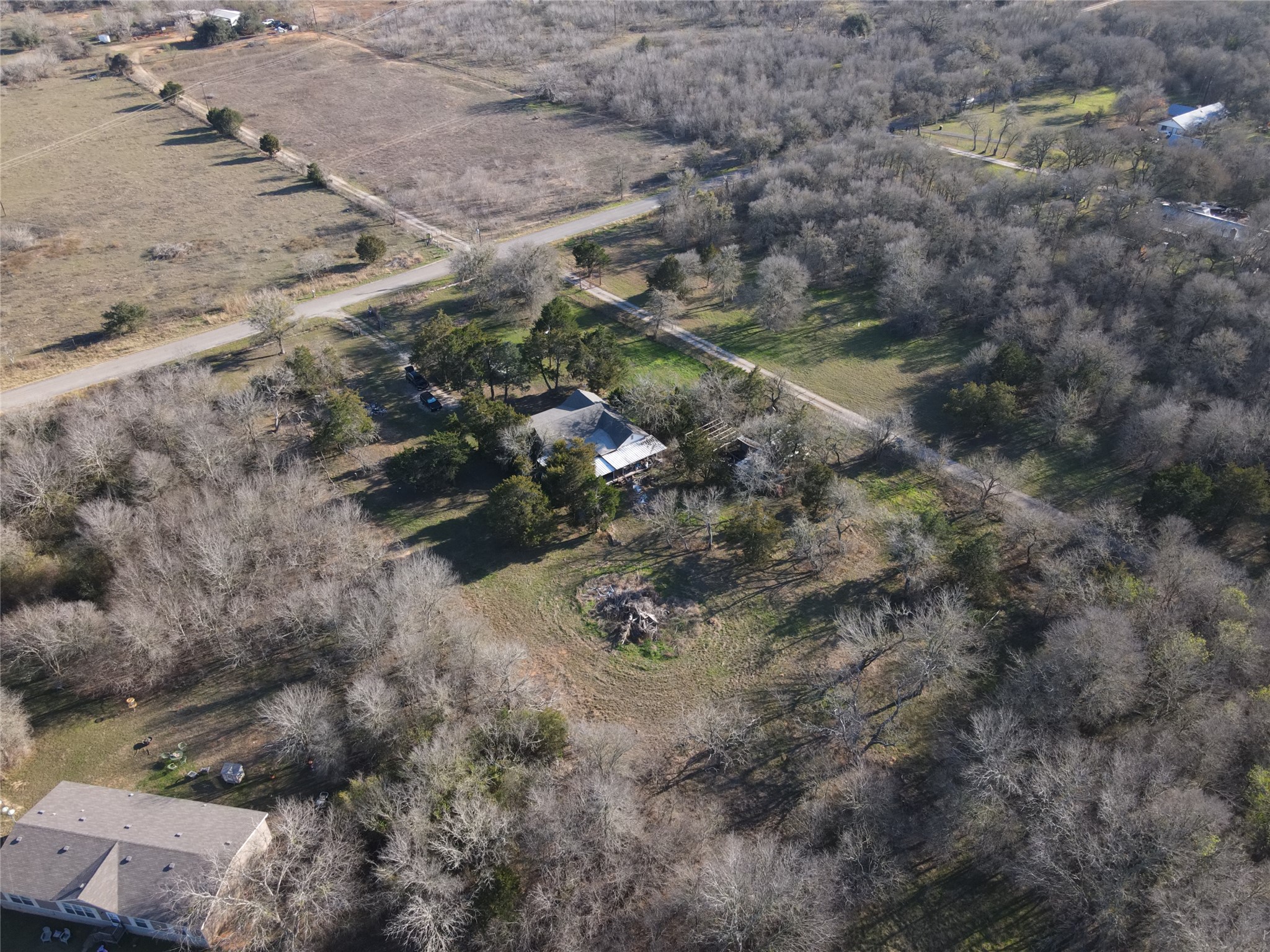 221 Lower Elgin Road Elgin, TX 78621 - Photo 6 of 8 Aerial overview of property's location with rural landscape