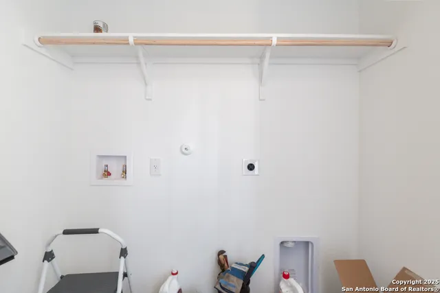 a view of small space with closet