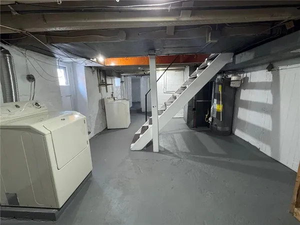 a view of storage and utility room