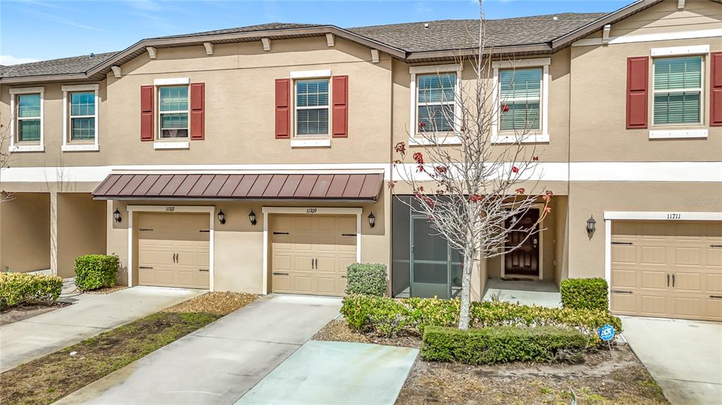 a front view of a house