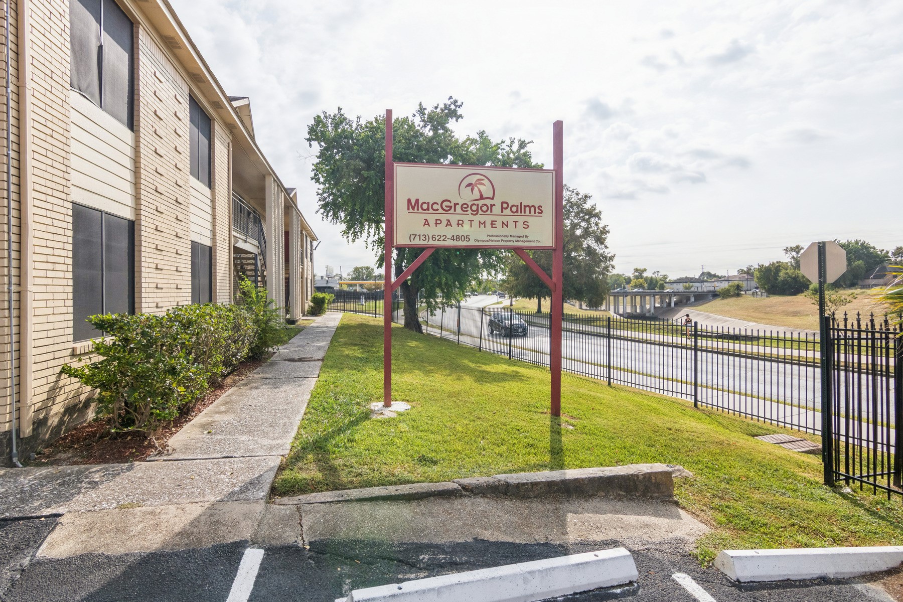 a sign on the side of a building