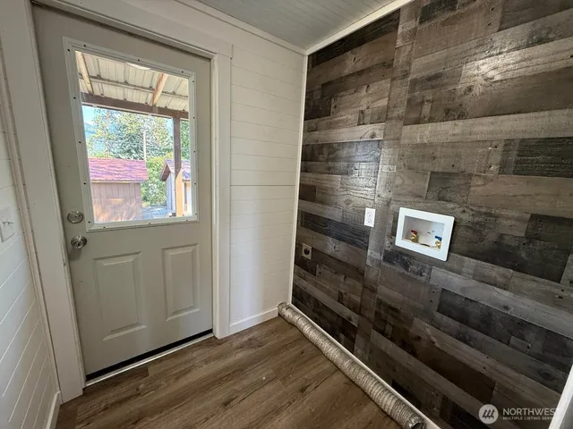 a view of balcony with deck