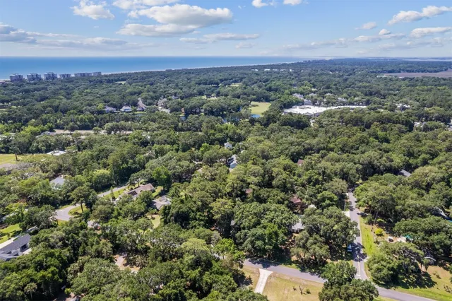 a view of a lush green field