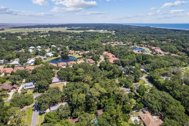 an aerial view of a city