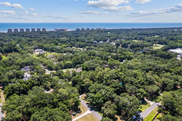 a view of a lush green field