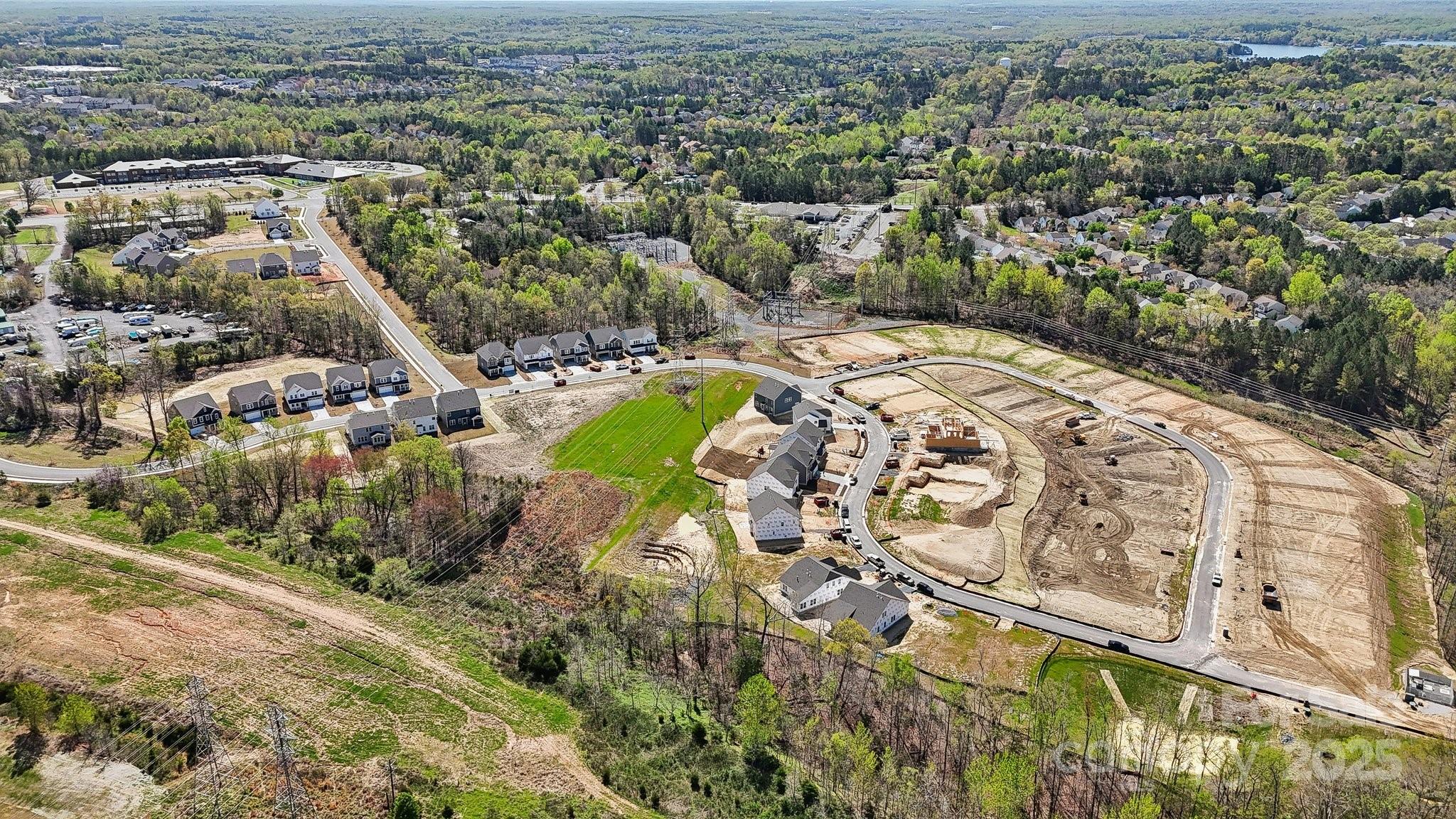 5077 Duval Circle Tega Cay, SC 29708 - Photo 26 of 26 an aerial view of a house with a swimming pool