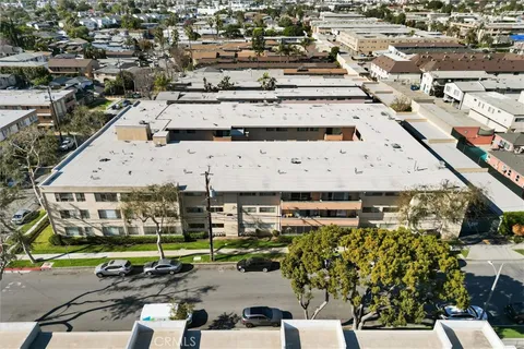 an aerial view of multiple houses