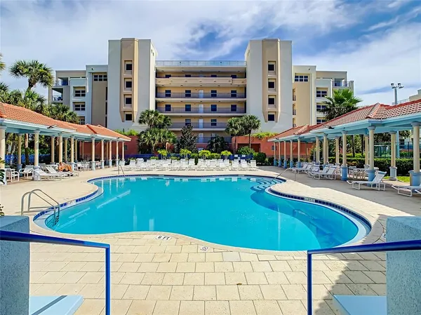 a view of outdoor space with swimming pool