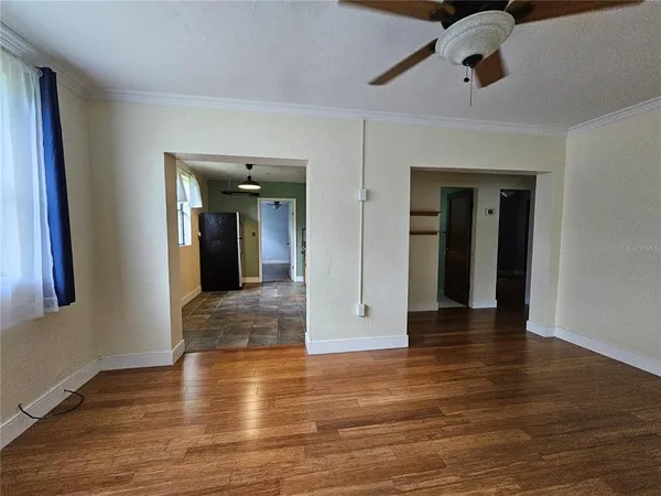 wooden floor in an empty room