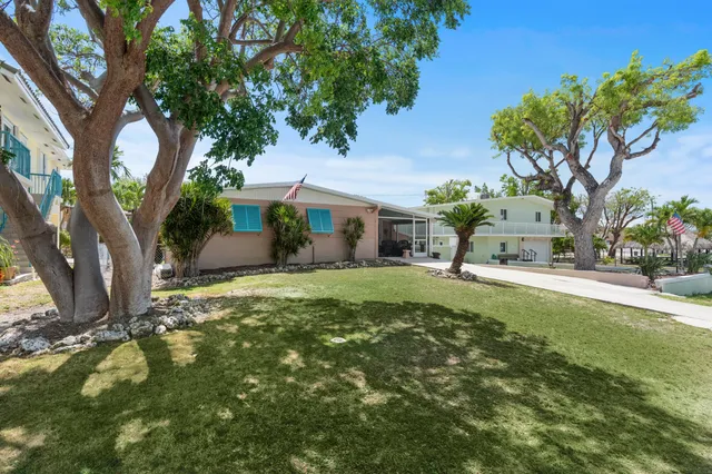 a house view with a garden space