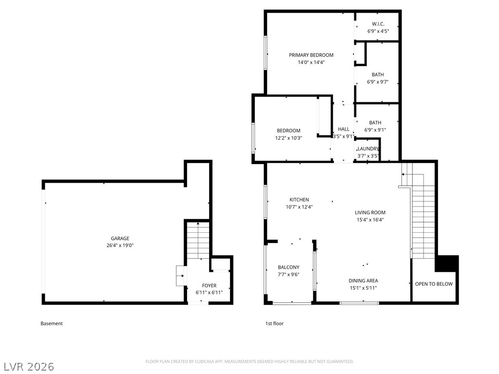 7330 North Decatur Boulevard, Unit 6 North Las Vegas, NV 89084 - Photo 2 of 42 Explore the functional layout, featuring a large garage and a primary bedroom with an attached bath and walk-in closet.