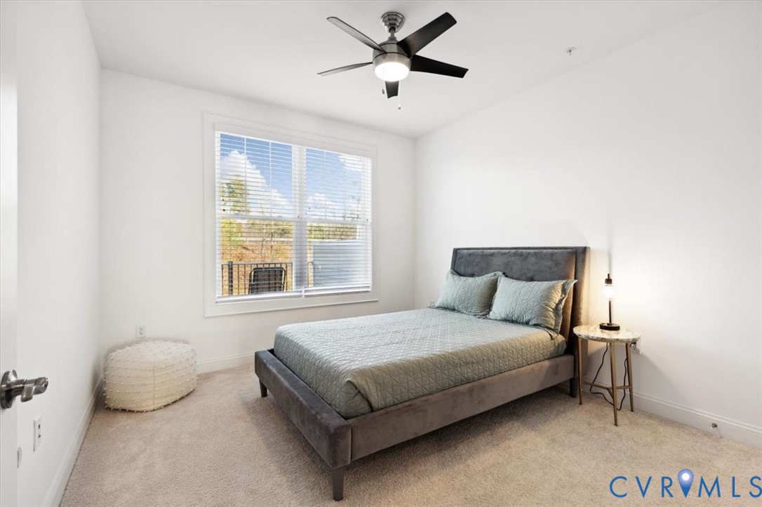 1722 Old Brick Road, Unit A Henrico, VA 23233 - Photo 24 of 41 Bedroom with carpet floors and a ceiling fan