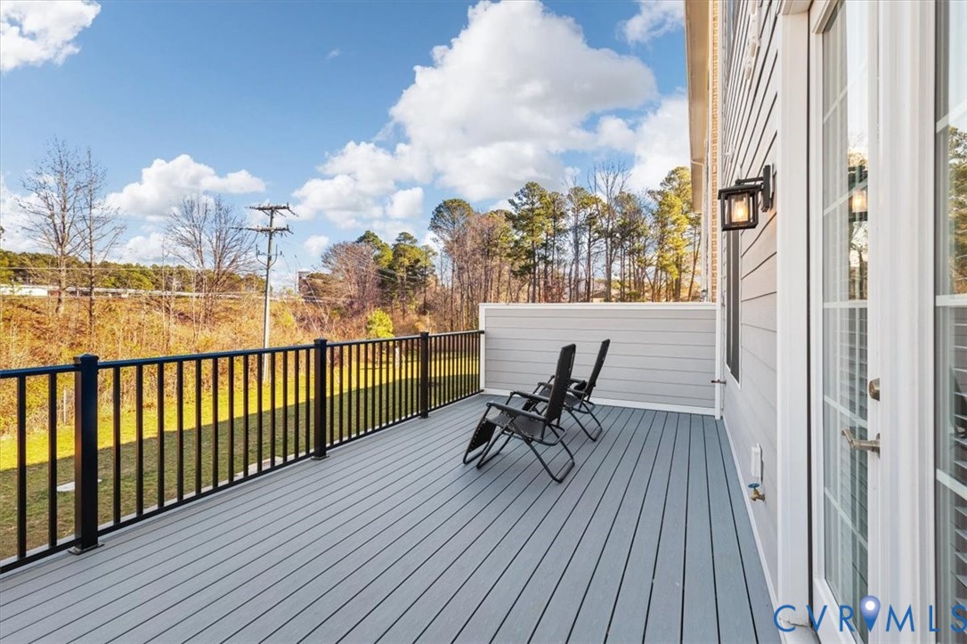 1722 Old Brick Road, Unit A Henrico, VA 23233 - Photo 30 of 41 Deck with a lawn and french doors
