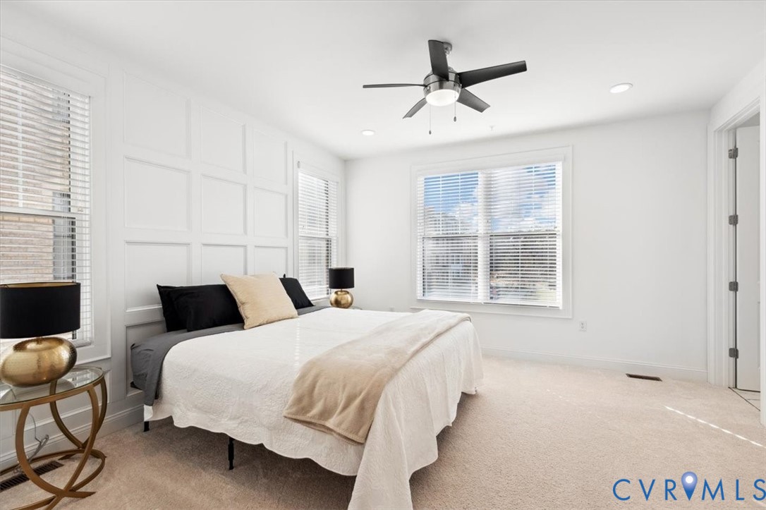 1722 Old Brick Road, Unit A Henrico, VA 23233 - Photo 35 of 41 Bedroom featuring a decorative wall, a ceiling fan