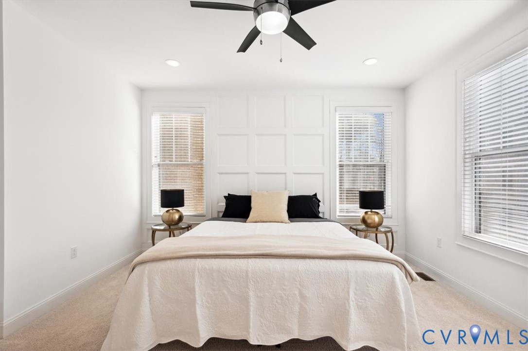 1722 Old Brick Road, Unit A Henrico, VA 23233 - Photo 36 of 41 Bedroom featuring carpet flooring, ceiling fan, an