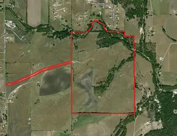 an aerial view of a houses