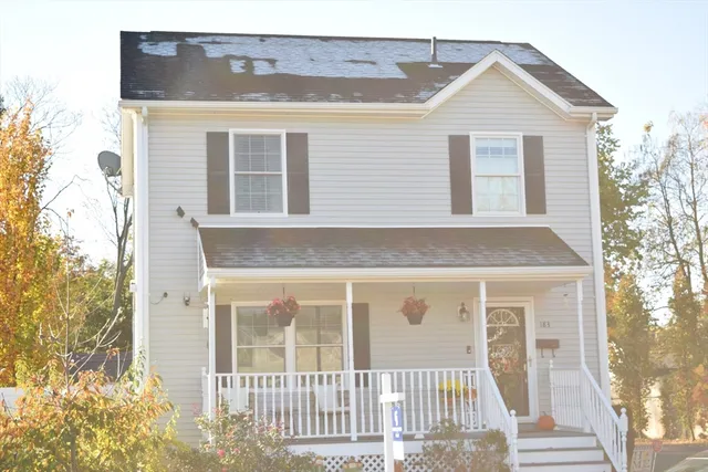 a front view of a house