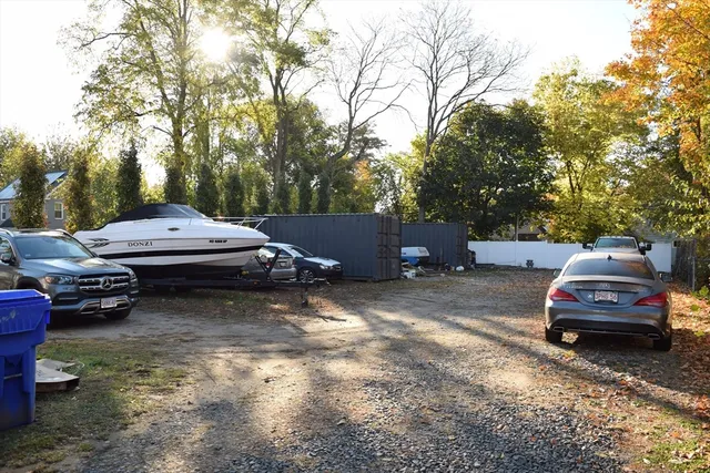 a car parked in the parking lot