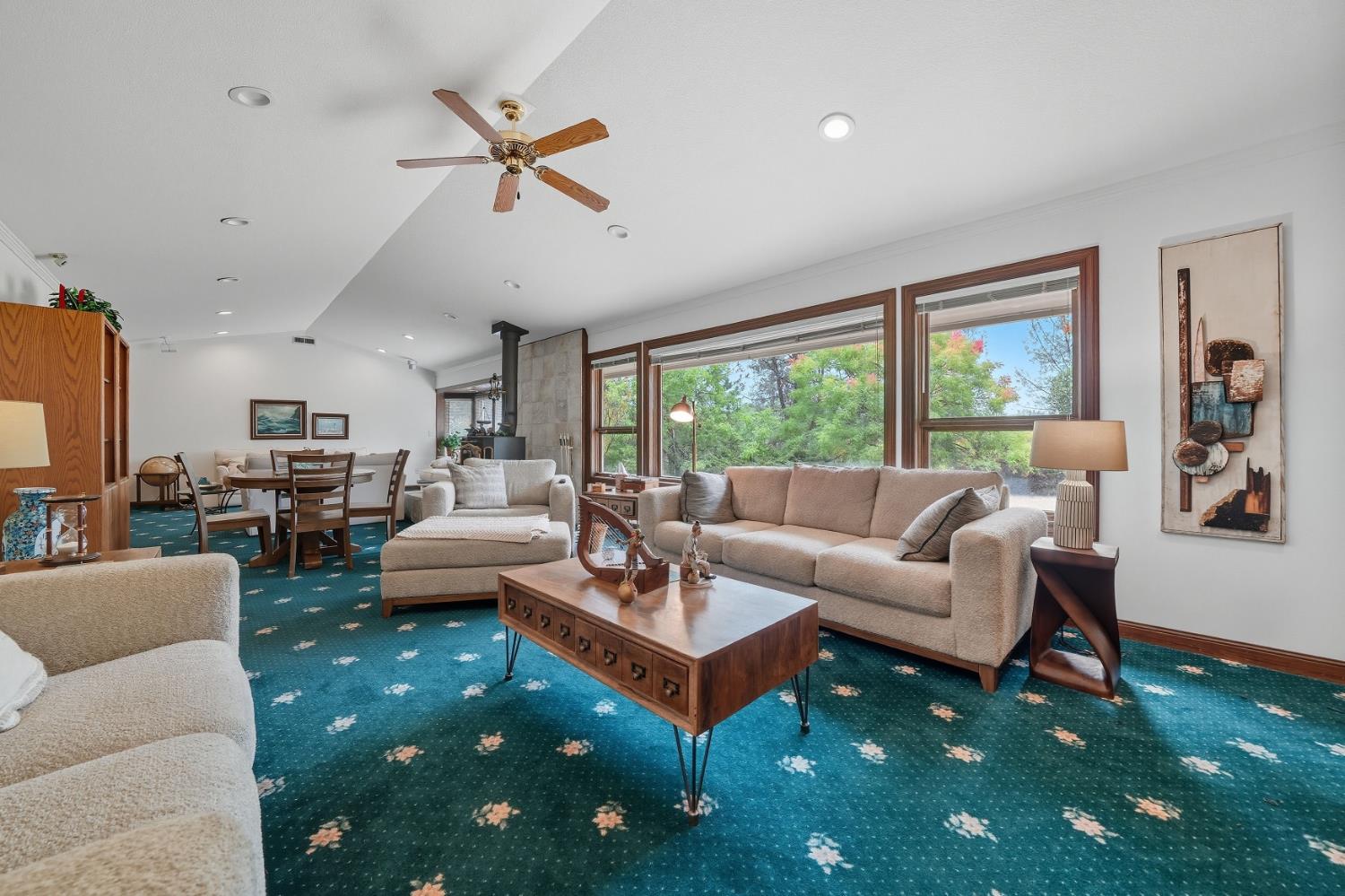 19491 East Clinton Road Jackson, CA 95642 - Photo 54 of 72 a living room with furniture and a large window