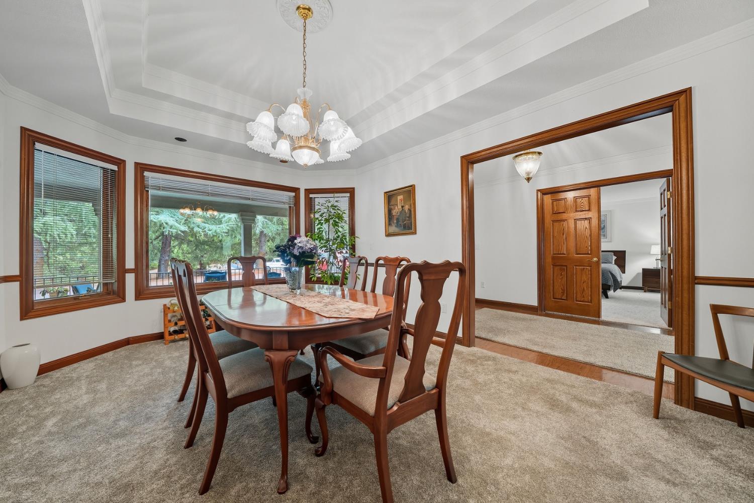 19491 East Clinton Road Jackson, CA 95642 - Photo 56 of 72 a view of a dining room with furniture window and outside view
