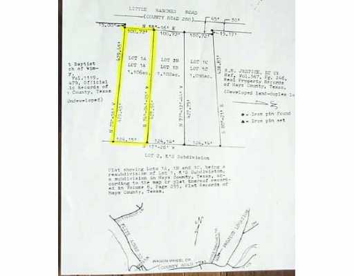 300 Little Ranches Road Wimberley, TX 78676 - Photo 1 of 1 Exterior Front : 1.106 acres