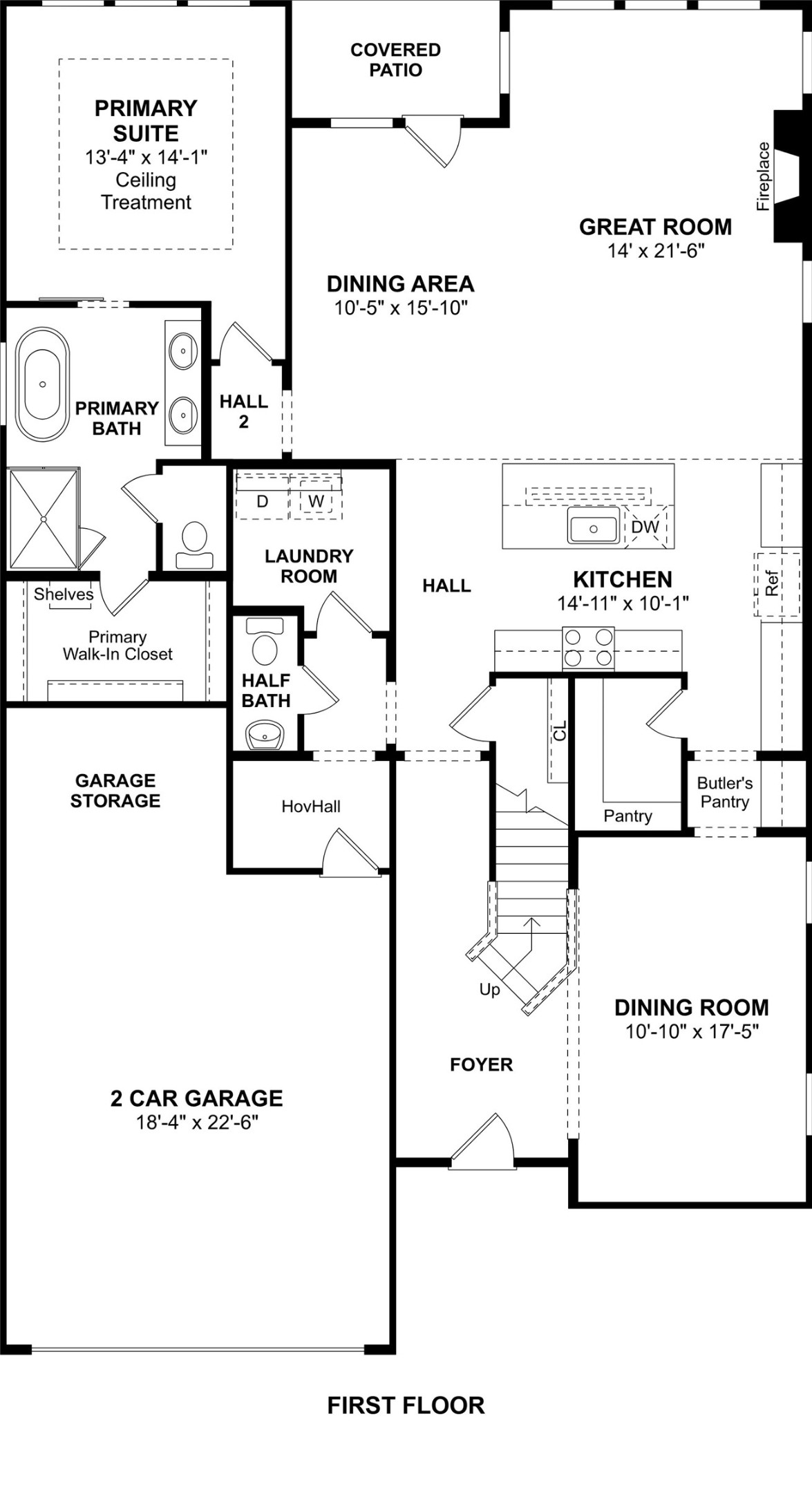 2935 Clapbread Lane Rosenberg, TX 77471 - Photo 37 of 38 The El Paso floor plan by K. Hovnanian Homes. 1st floor shown. *Prices, plans, dimensions, features, specifications, materials, and availability of homes or communities are subject to change without notice or obligation.