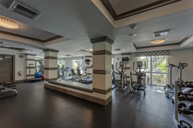 a view of a house with a large window
