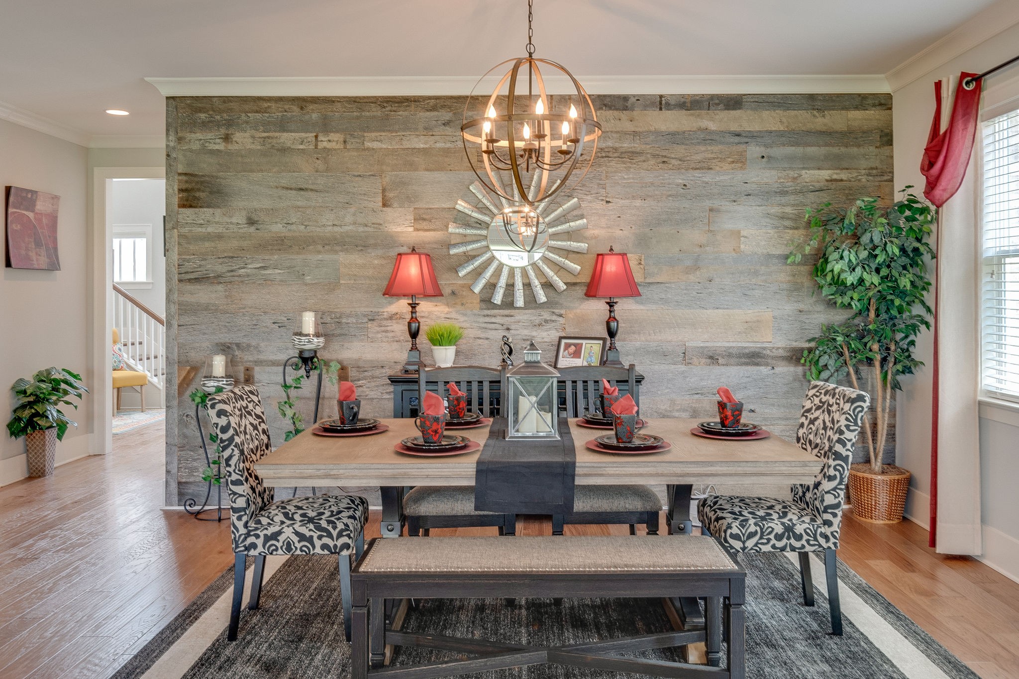 115 Vanner Road Mount Juliet, TN 37122 - Photo 10 of 42 a dining room with furniture potted plants and wooden floor