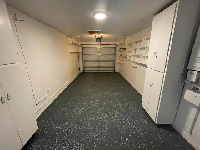 a view of a water heater room