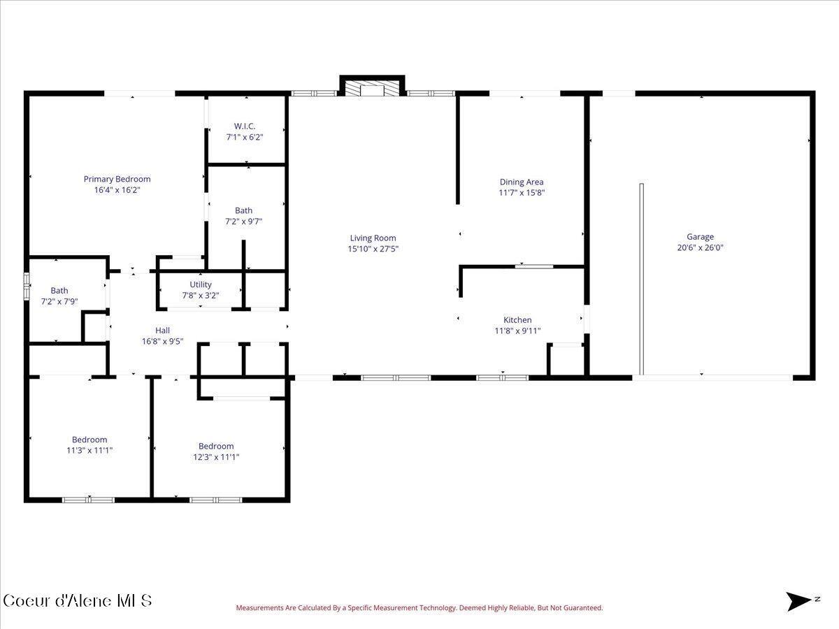 416 South Timber Lane Post Falls, ID 83854 - Photo 36 of 36 01-Floor Plan