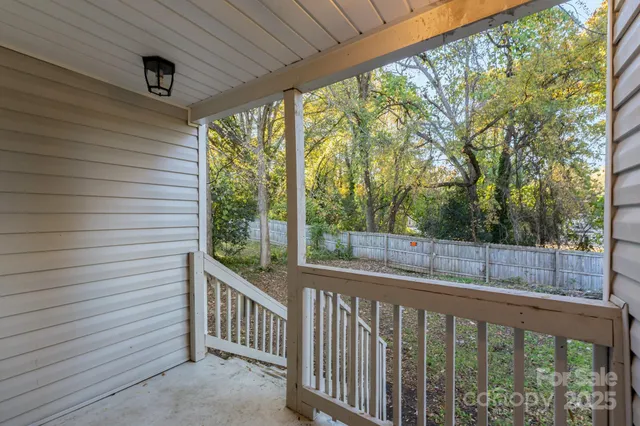 a view of a porch