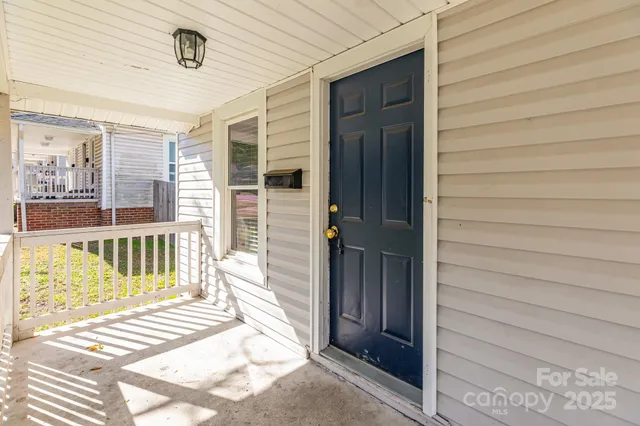 a view of a house with a porch