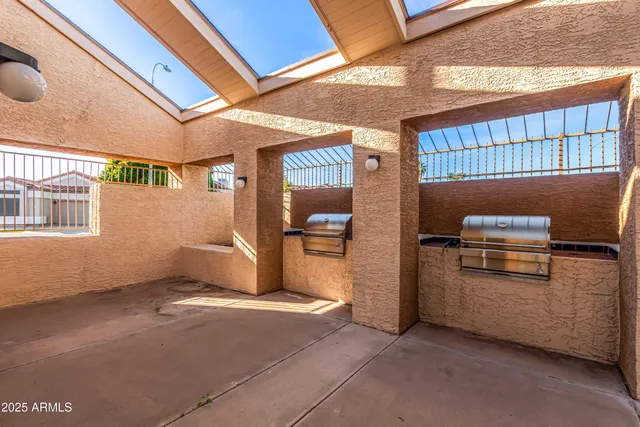 a view of a volley ball court