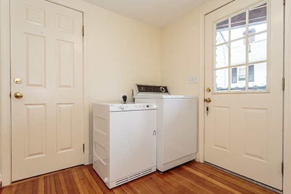 46 Lansdowne Road Arlington, MA 02474 - Photo 20 of 29 a view of a storage & utility room with a washer and dryer