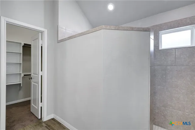 a view of an empty room