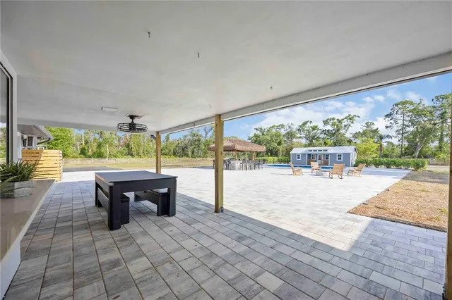 a patio view with patio