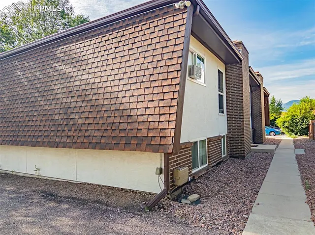 a backyard of a house