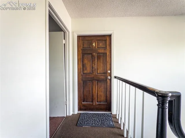 a view of front door