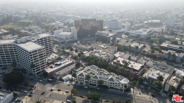 an aerial view of city
