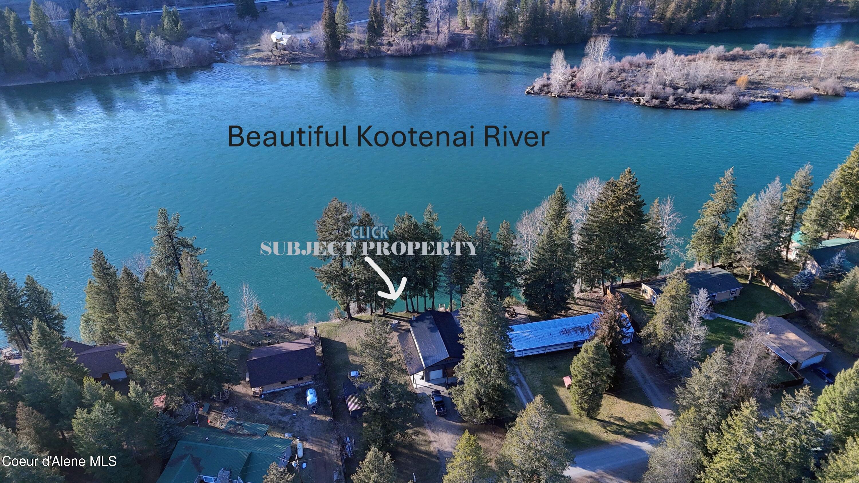206 Waterfront Road Troy, MT 59935 - Photo 35 of 38 206 WATERFRONT PIC 4 AERIAL VIEW MARKED
