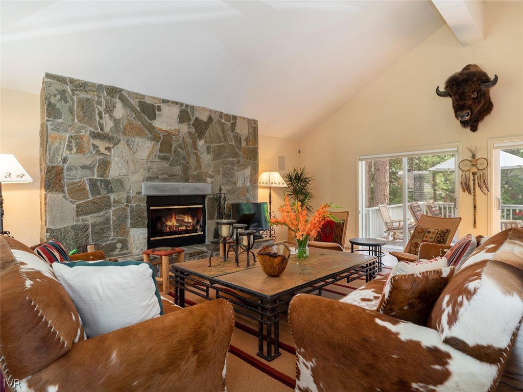 338 Woodridge Way Incline Village, NV 89451 - Photo 2 of 16 a living room with furniture and a fireplace