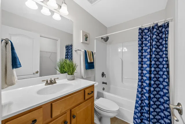 a view of a garden with a bench