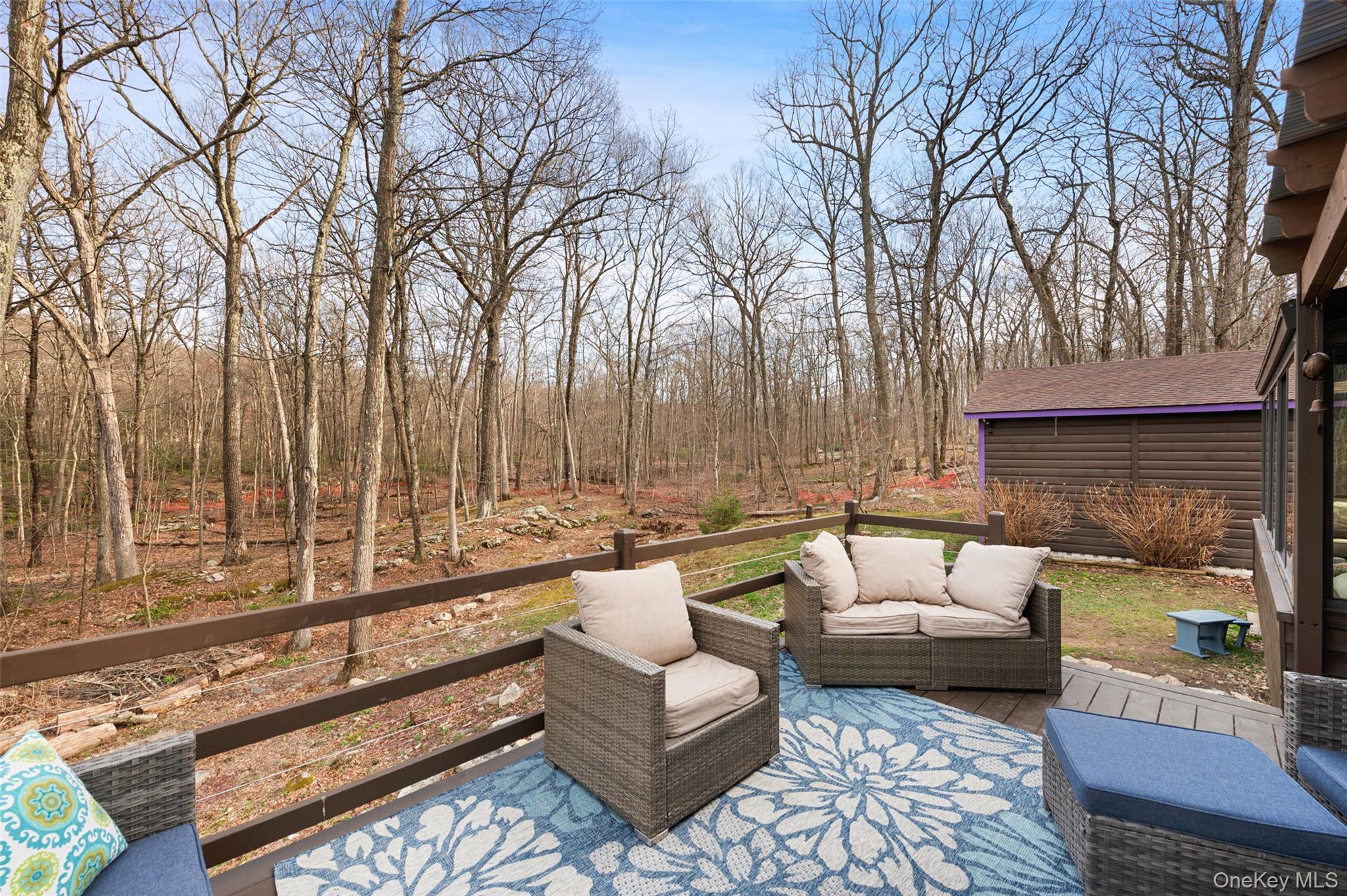 198 Hortontown Road Hopewell Junction, NY 12533 - Photo 18 of 36 a view of a patio with couches and a fire pit