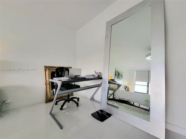 a view of a workspace with a window