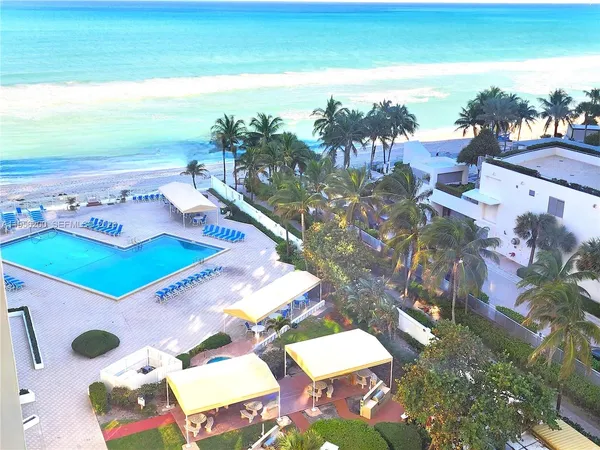 a view of beach and ocean