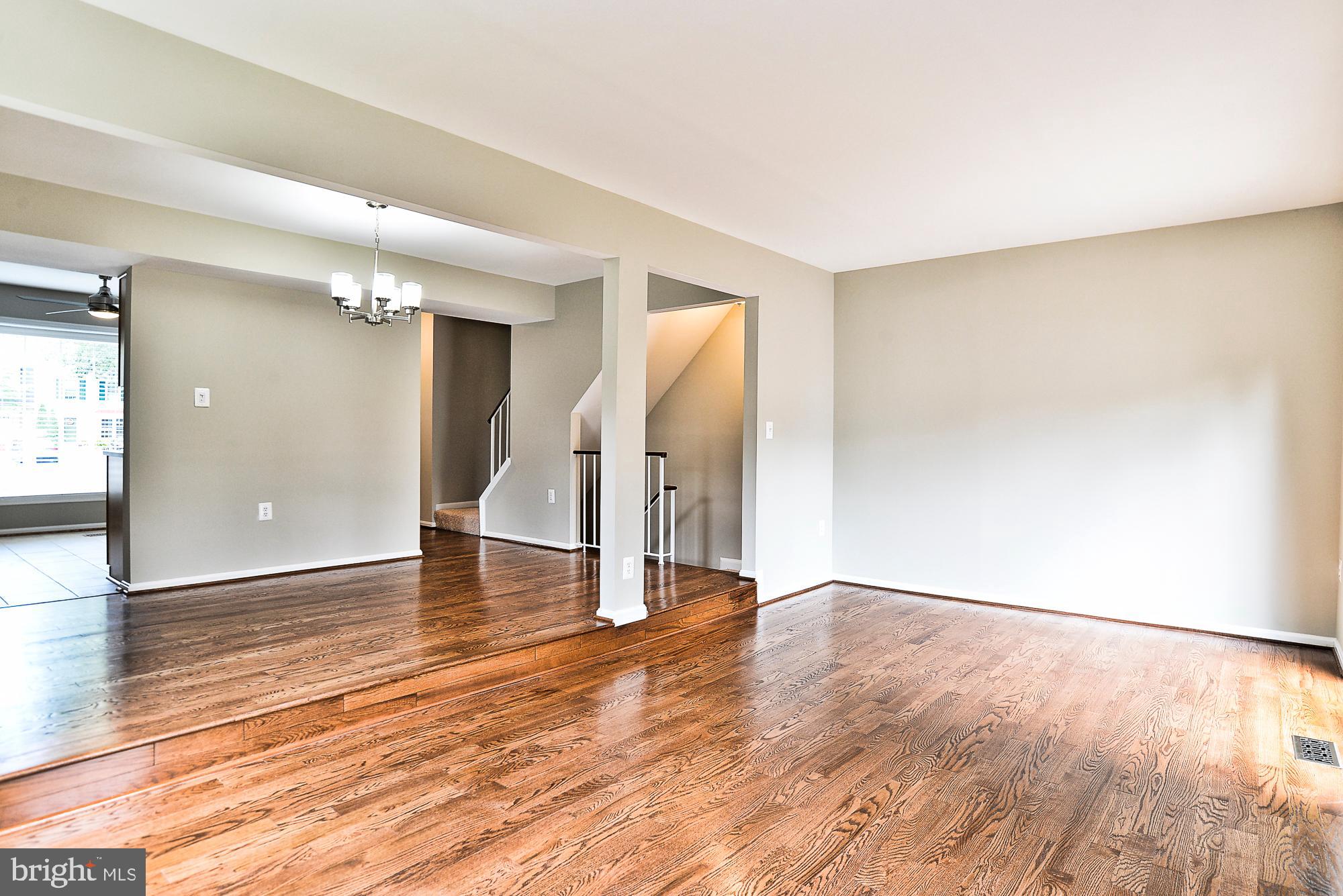 10287 Latney Road Fairfax, VA 22032 - Photo 8 of 36 Living Room with Refinished Hardwood Floors