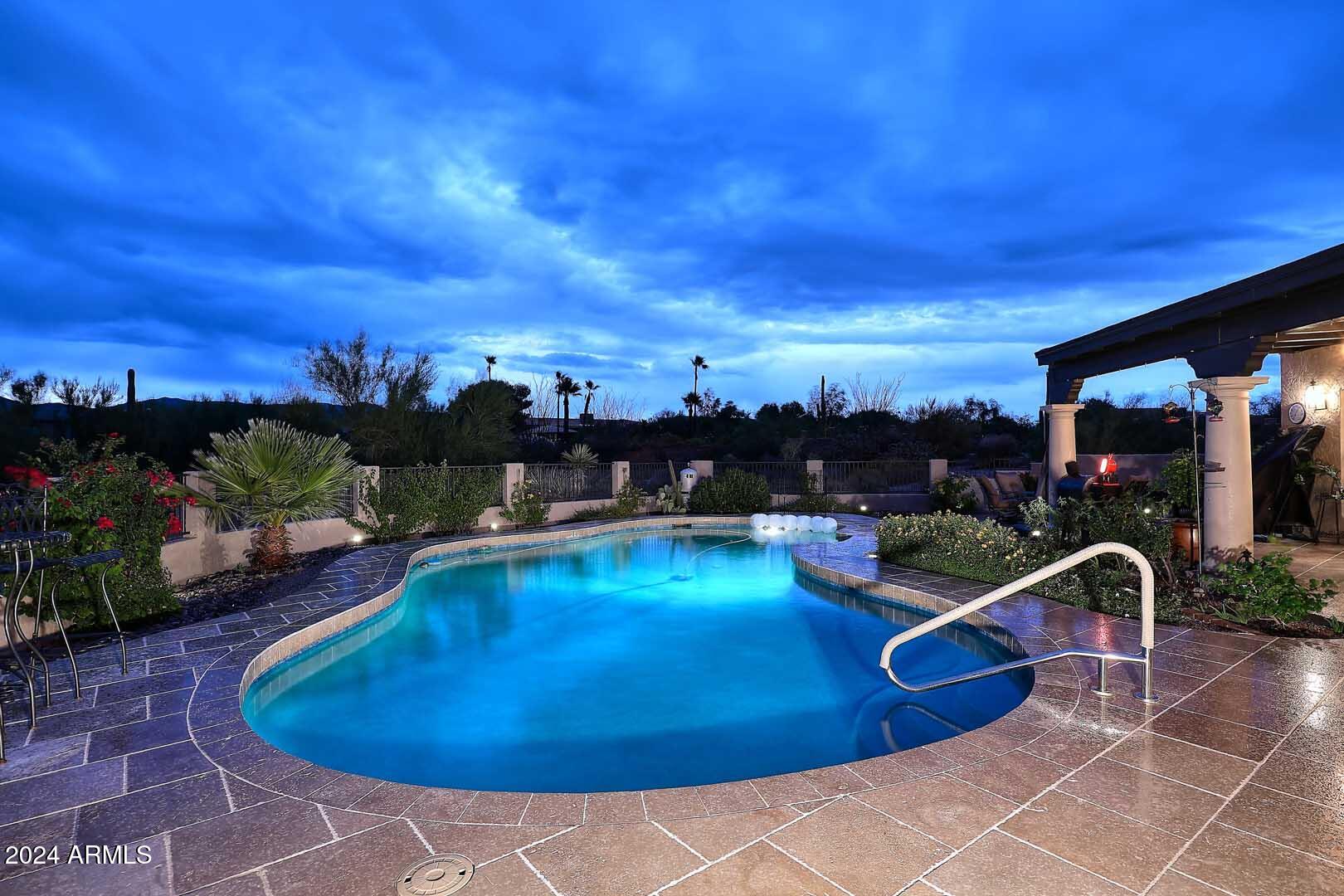 9446 Romping Road Carefree, AZ 85377 - Photo 74 of 119 Night-Pool