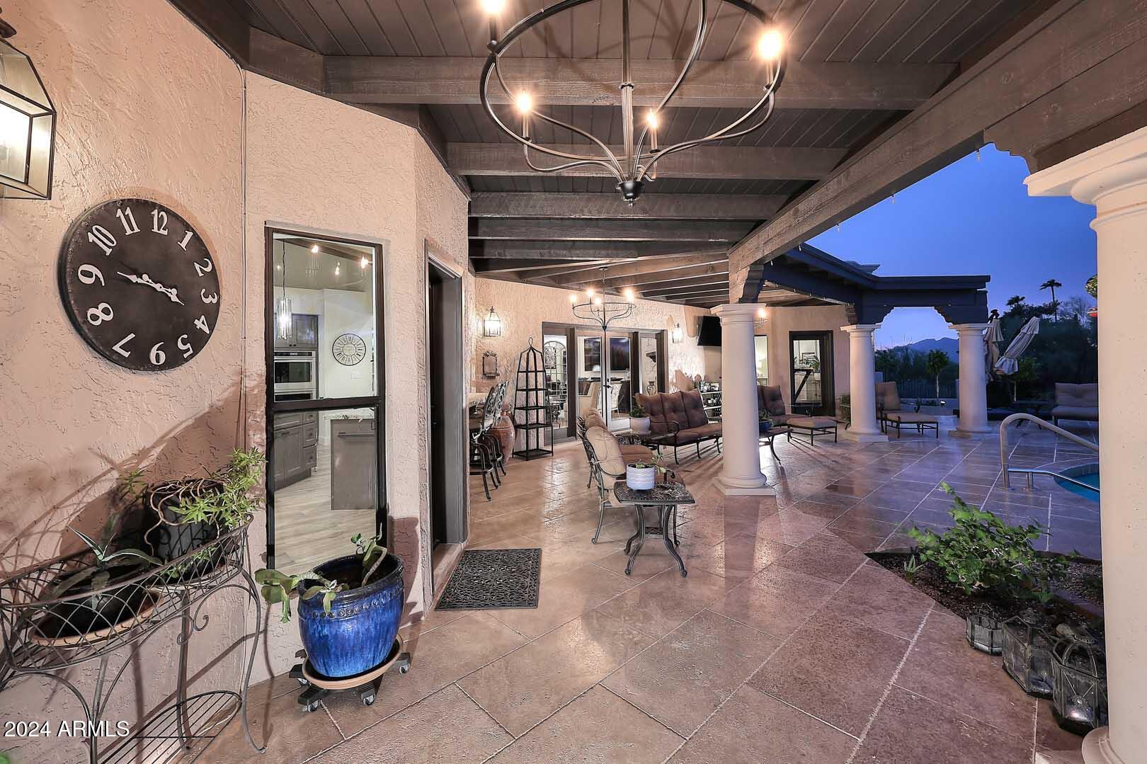 9446 Romping Road Carefree, AZ 85377 - Photo 92 of 119 Night-Covered Patio